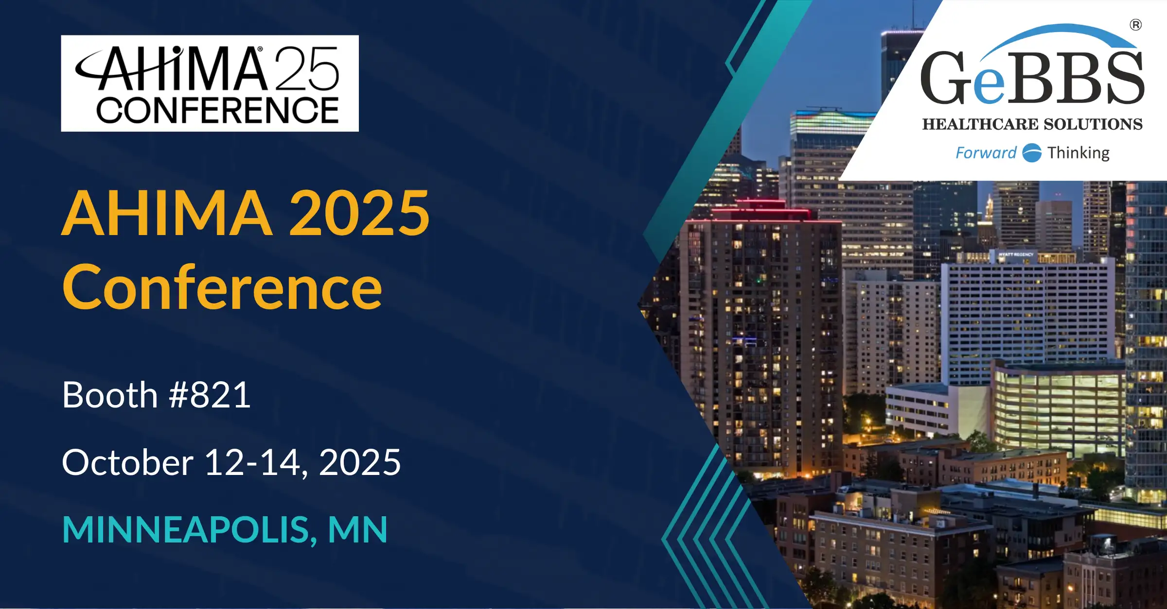 Join GeBBS at AHIMA 2025 - Booth 821