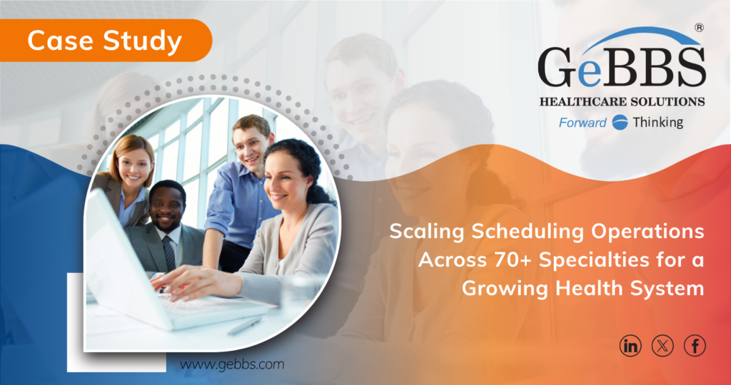 improving scheduling efficiency for multi-location healthcare provider - graphic