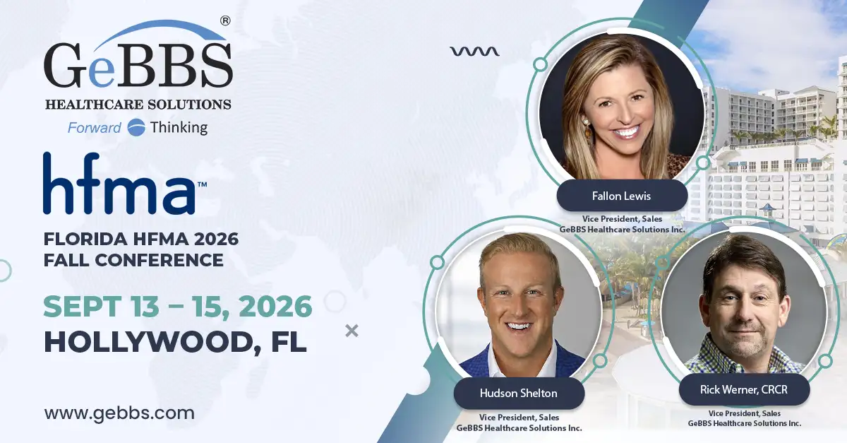 GeBBS Healthcare Solutions - HFMA Florida Fall 2026 Conference