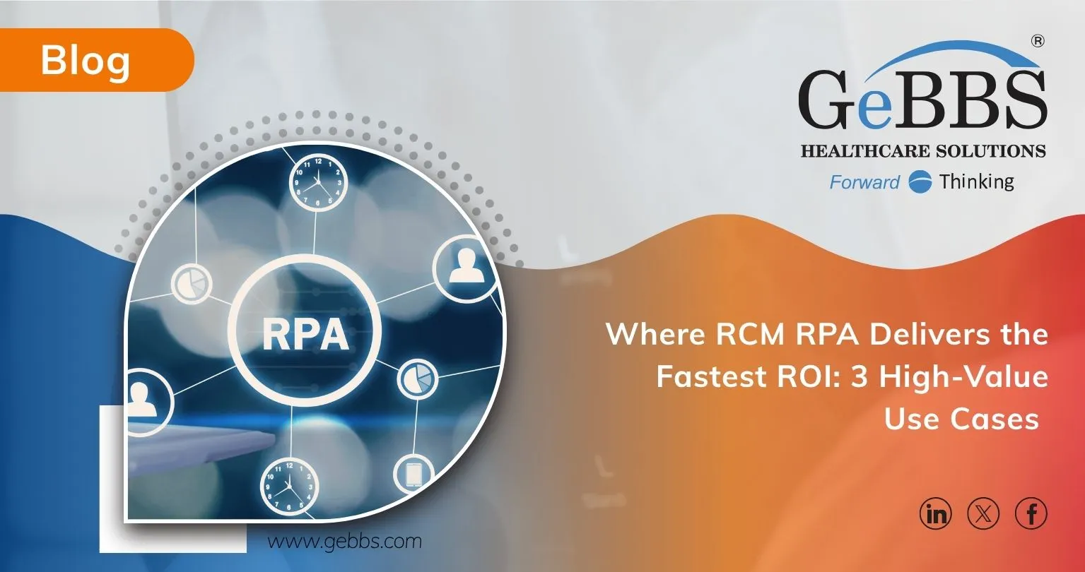 Where RCM RPA Delivers the Fastest ROI: 3 High-Value Use Cases